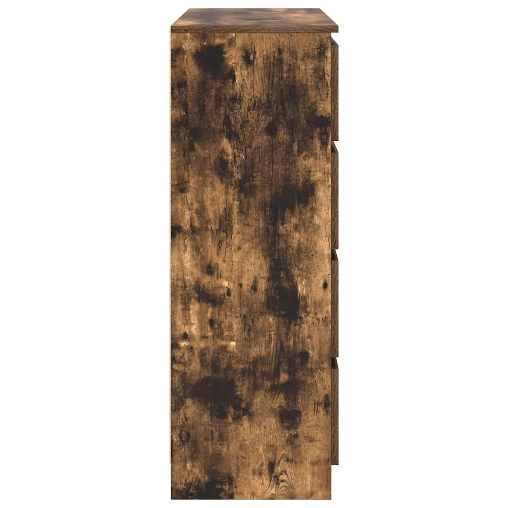 Credenza Rovere Fumo 100x35x99 cm in Legno Multistrato