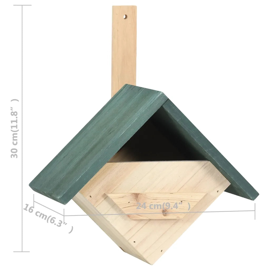 Casette per Uccelli 4 pz 24x16x30 cm in Legno di Abete 47247