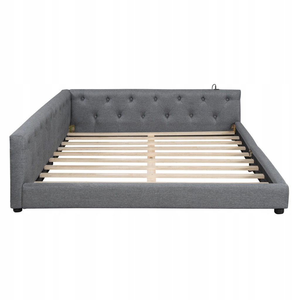 Divano letto 140x200 - Xylo - Grigio con RGB e USB