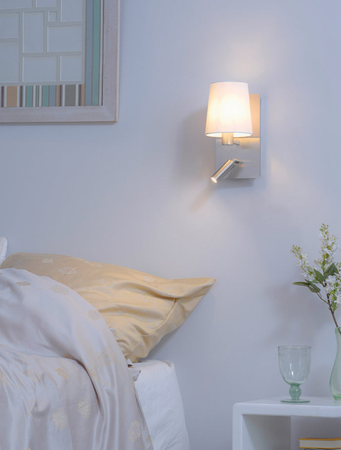 Applique da Interno a led in Metallo Nickel Opaco