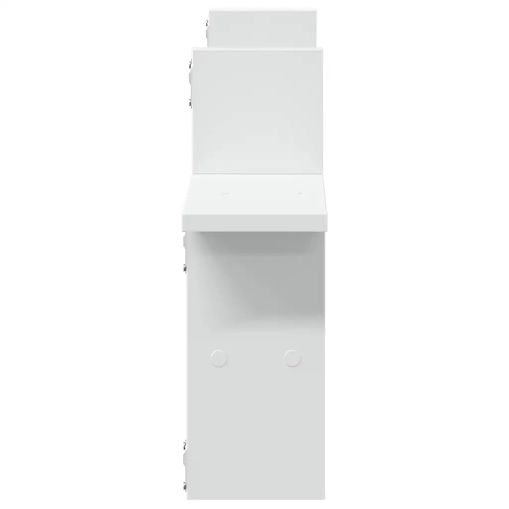 Mensole a Muro 2 pz Bianche 38x12x38 cm in Truciolato 853245