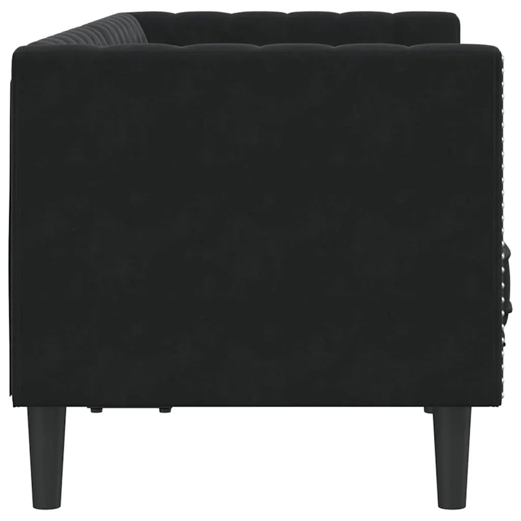 Divano Nero 174 x 74,5 x 70,5 cm Velluto 42013021