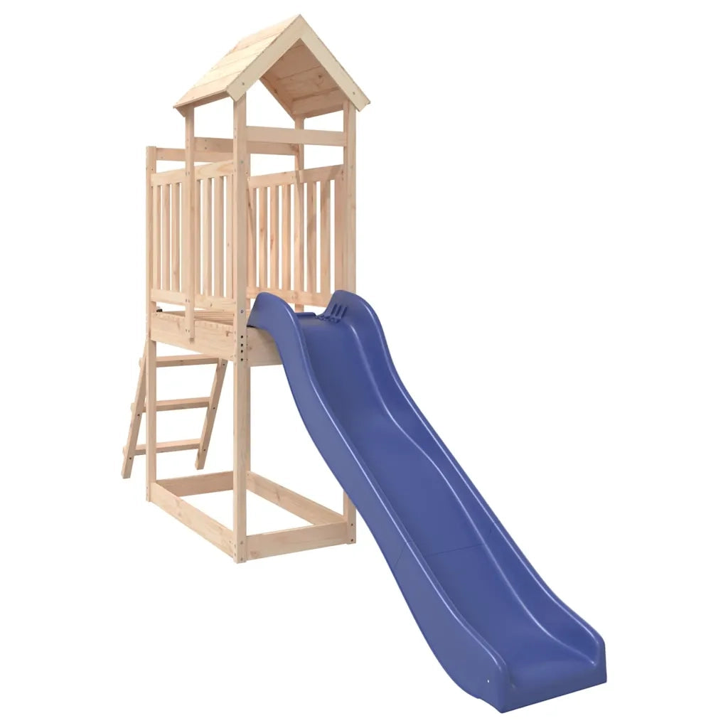 Set da Gioco da Esterno in Legno Massello di Pino CFW1231285