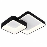 Plafoniera LED da Soffitto 58W 4640 Lumen – Design Moderno a Doppio Quadrato Nero – Luce Calda Naturale Fredda Selezionabile – Lampada LED Interni