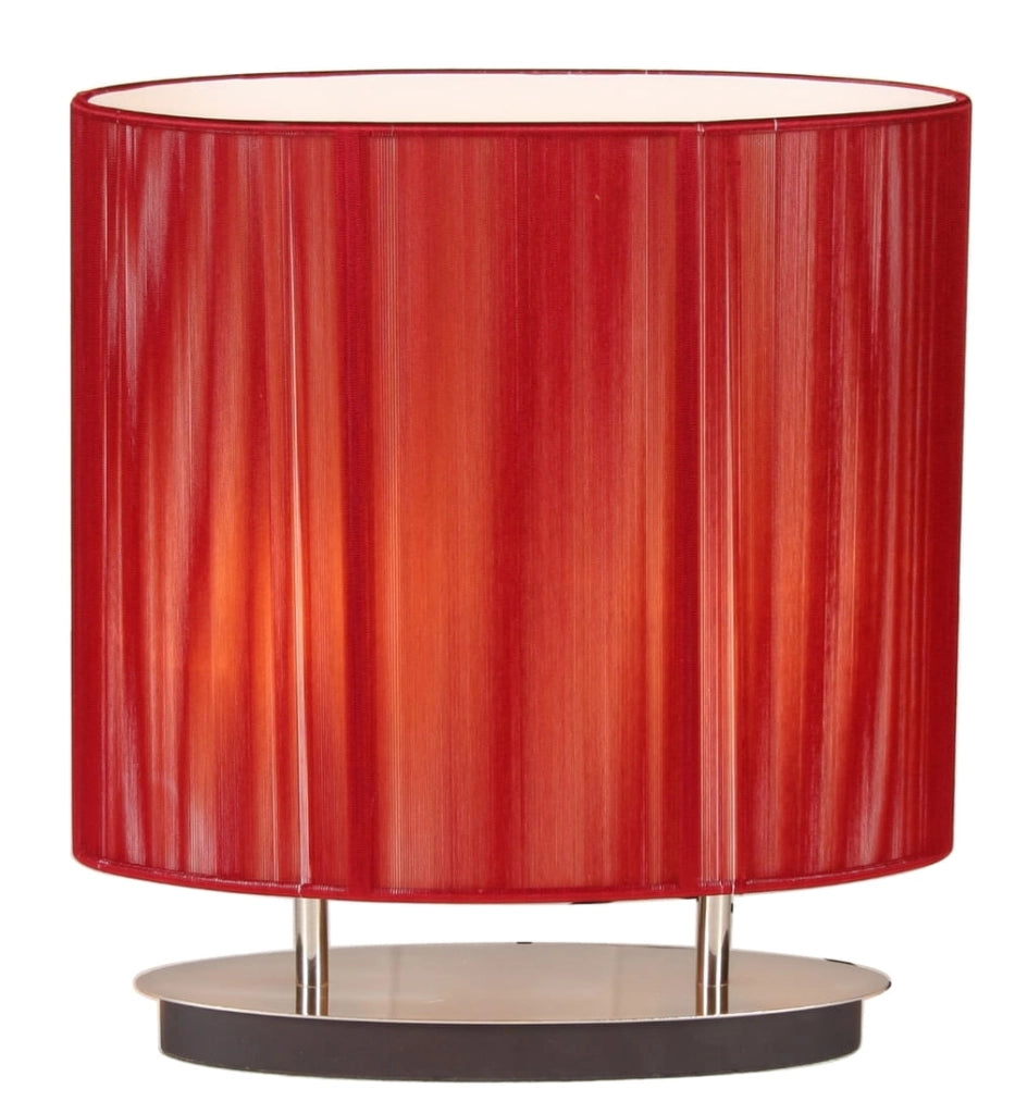 Lampada da tavolo Candellux Artemis 2xE27 rosso cromo