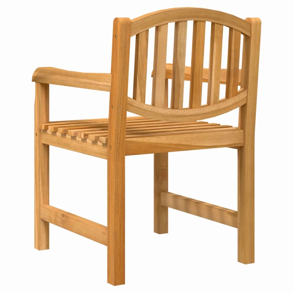 Sedie da Giardino 2 pz | Sedie da Esterno 58x59x88 cm in Legno Massello di Teak