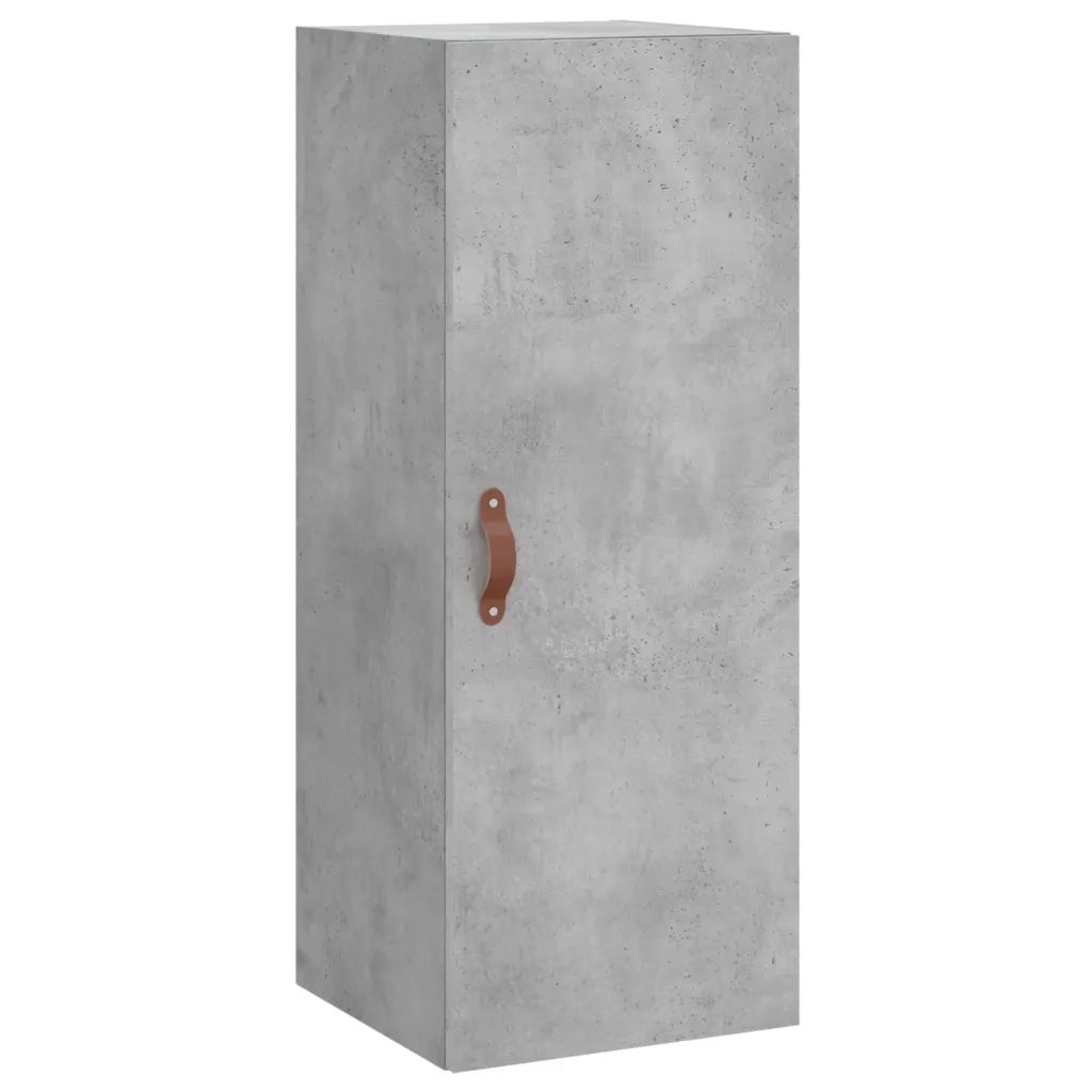 Credenza-Buffet-Armadio da cucina Grigio Cemento 34,5x34x180 cm in Legno Multistrato 210751