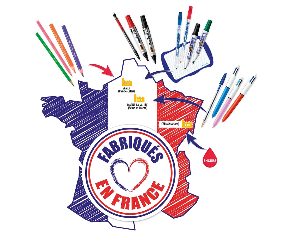 Marcatore Permanente Inchiostro Bic Marking 2000 Rosso