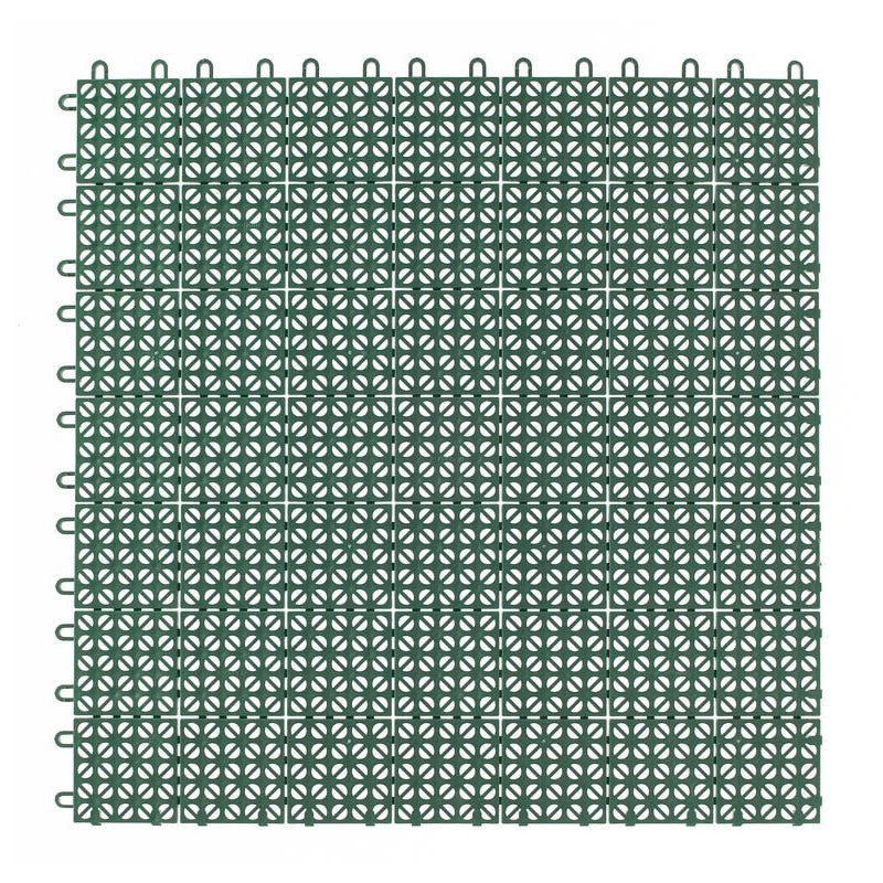 Set da 20 Piastrelle in Plastica Flessibili Drenanti 55,5 x 55,5 cm da Esterno Giardino 6,2 m2 colore: Blu
