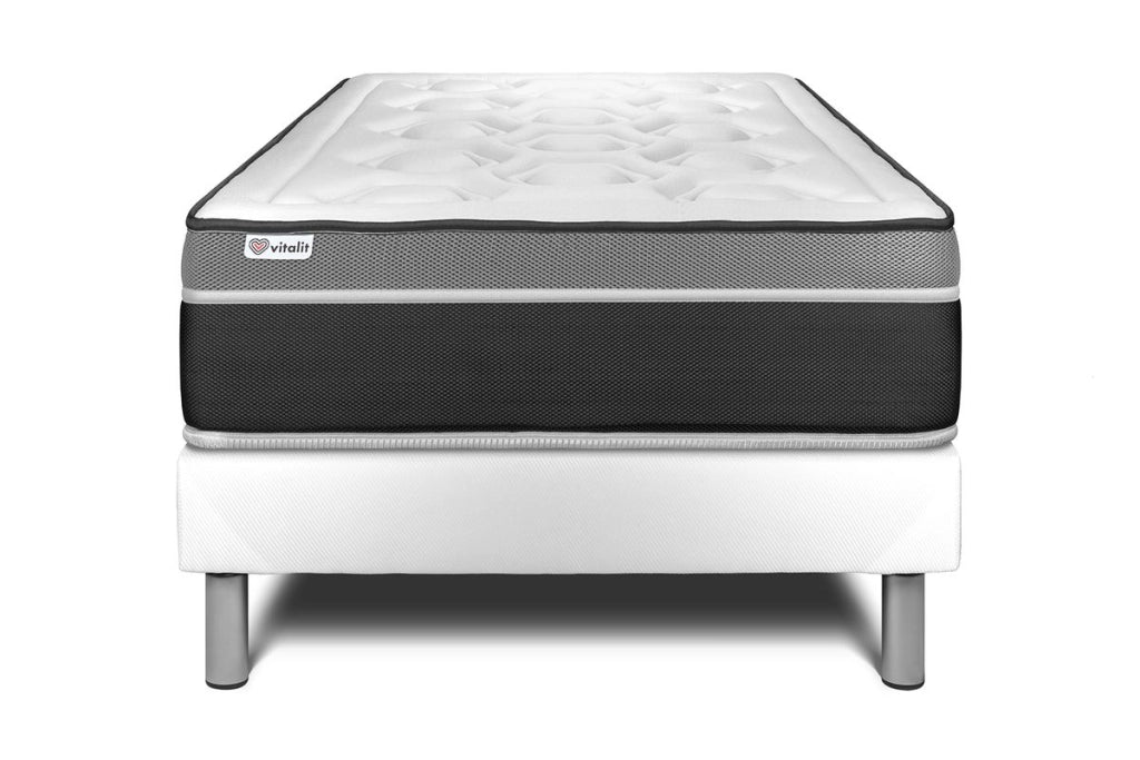 Letto con materasso VITAL CARE 120 x 190 cm Rete kit Bianco