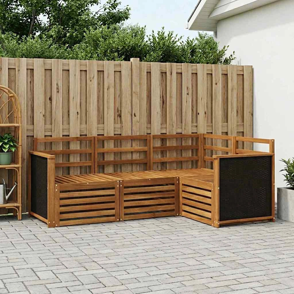 Set di divani da esterno 4 pz Poliestere 3384280