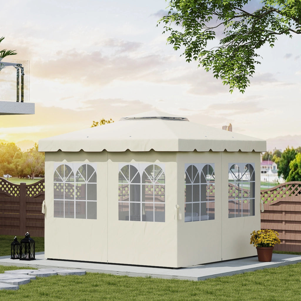 Pannelli Laterali per Gazebo ¨C zephmum ¨C Cremewei? 300x300 cm