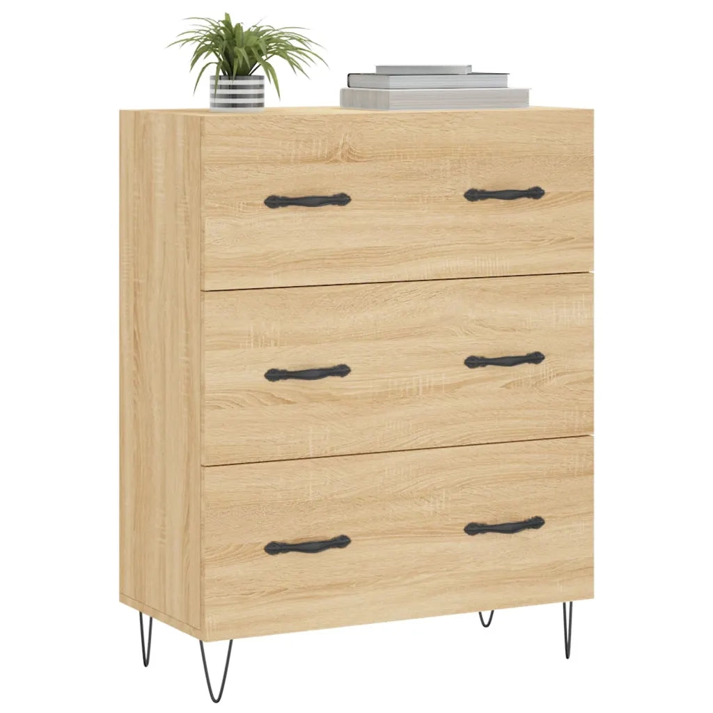 Credenza Rovere Sonoma 69,5x34x90 cm in Legno Multistrato 827847