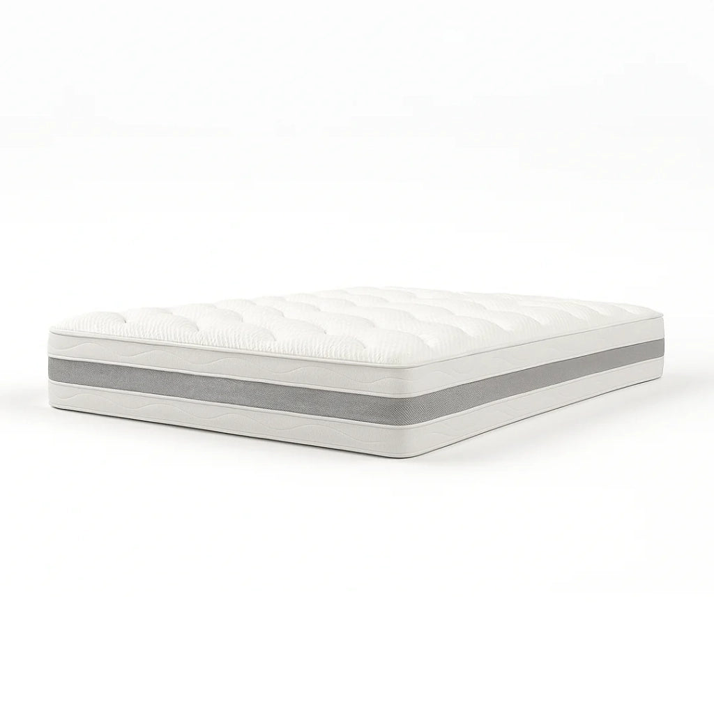 Materasso 130x190 Una Piazza e Mezza ergonomico e traspirante 20 cm | Comfort naturale e design scandi ad alta rigidità | The White Stone