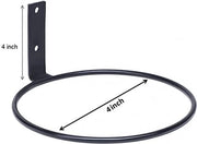 Set di 6 vasi per piante murati vaso per piante murale vaso per piante murale vaso per piante murale per casa giardino balcone nero 4 pollici nero