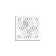CUBIC - Pannello in PVC traforato - Parasole Misura: 98x98 cm, Colore: bianco