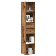 Libreria-Scaffale per Libri-Mobile di Stoccaggio Legno Antico 36x30x171 cm in Legno Multistrato