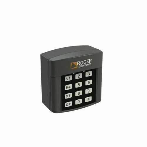 SELETTORE A TASTIERINO NUMERICO 12 CIFRE TOUCH 4CH DA ESTERNO ROGER H85/TTD/E