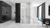 Cabina Doccia Rea Punto 90x90 con piatto doccia Savoy black