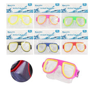 Trade Shop - Maschera Nuoto Immersioni Mare Piscina Estate Bambini 16x10cm Vari Colori 605411 -