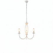 Lampadario Rustico Botte 3 Luci Bianco LuceArt Classic
