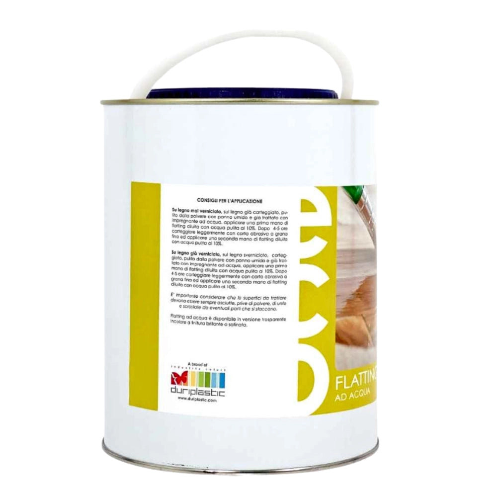 Ecolux flatting ad acqua vernice lucida per legno trasparente *** formato 2.5 lt, confezione 1