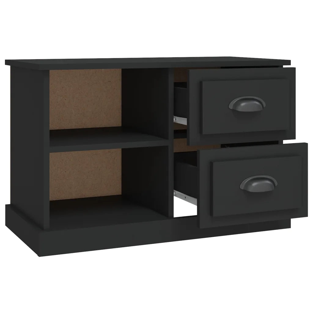 Mobile Porta TV Nero 73x35,5x47,5 cm in Legno Multistrato 816169