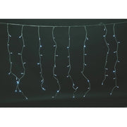 Tenda luminosa colore bianco 288 luci effetto pioggia 8 funzioni per esterno 6 x 1 metro Euronatale