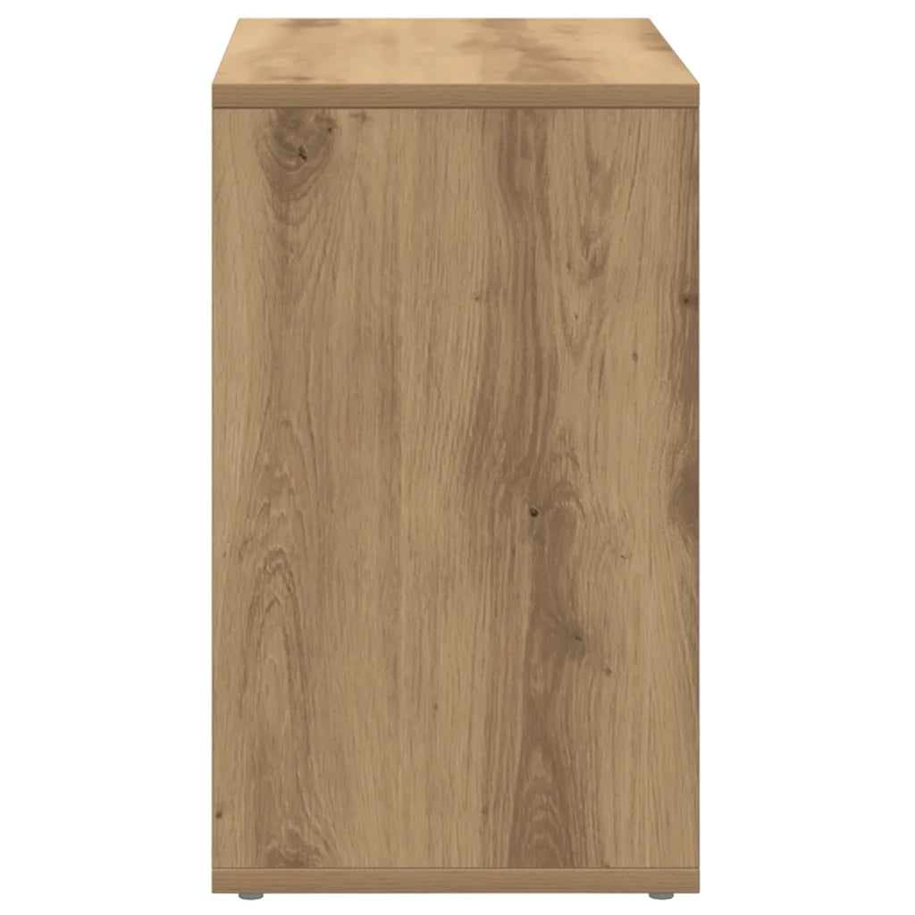 Tavolini Impilabili 3 pz Rovere Artigianale Legno Multistrato 856675