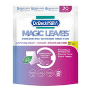 Magic Leaves Detersivo Lavatrice in Fogli, 20 Fogli, Capi Colorati, Dr. Beckmann