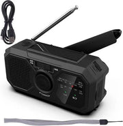 Radio di Emergenza - Apribile radio di Emergenza - Solare Apribile - Portatile - Mobili Système di Ricarica - Ricarica a Mano - Lampada da Tasca - Ricarica USB