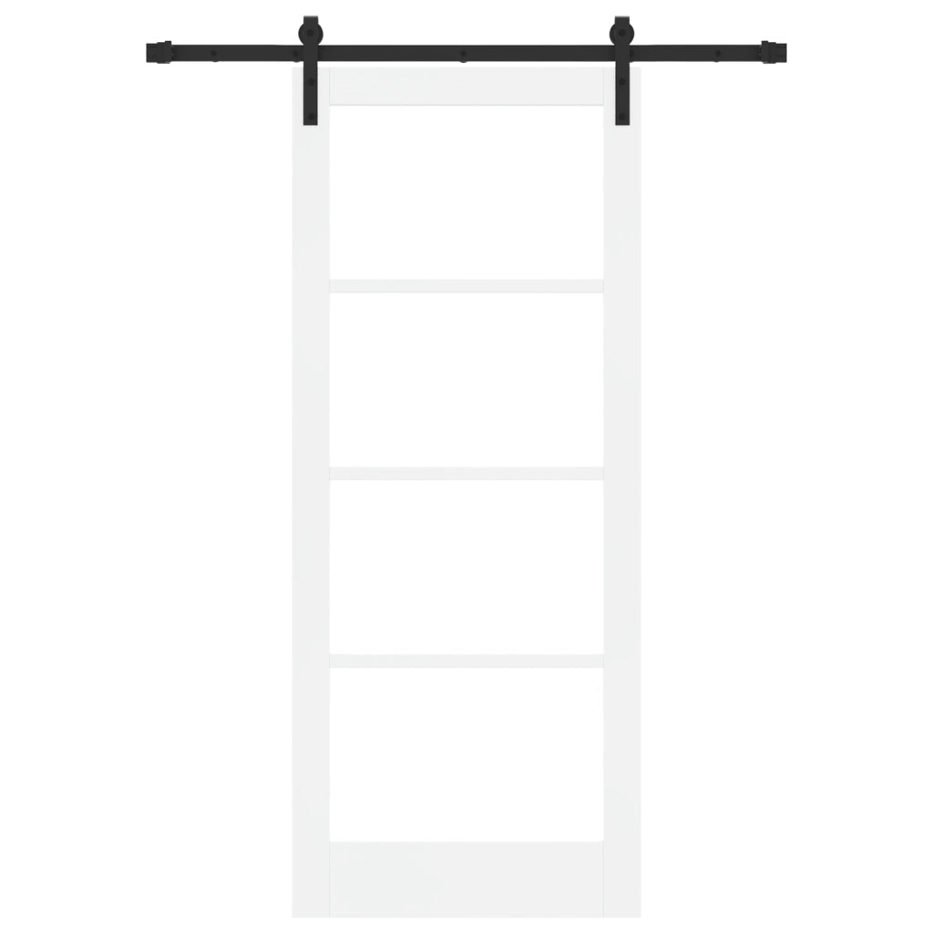 Porta Scorrevole  con Set di Ferramenta 'ORKDAL'Bianca 83x202 cm