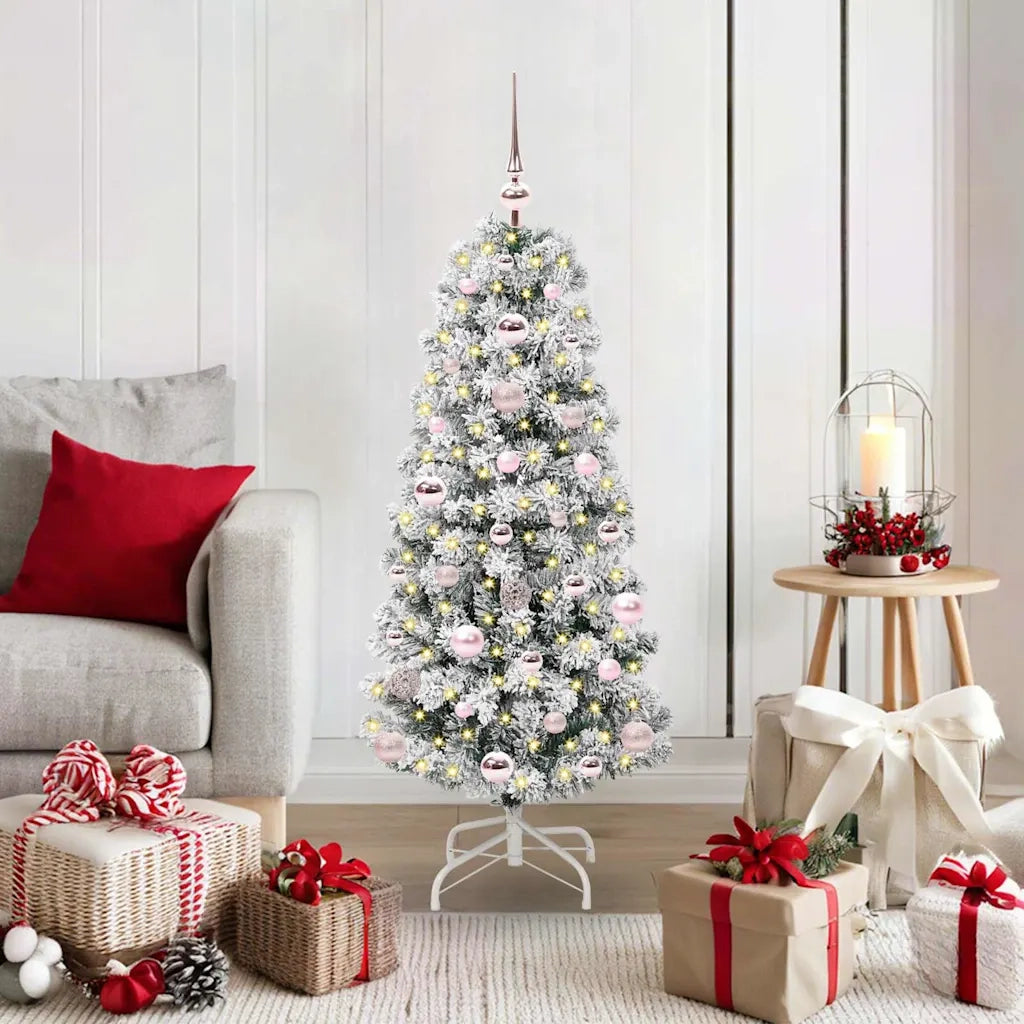 Albero di Natale | Decorazioni natalizie Artificiale con Rami Pieghevoli 120 cm