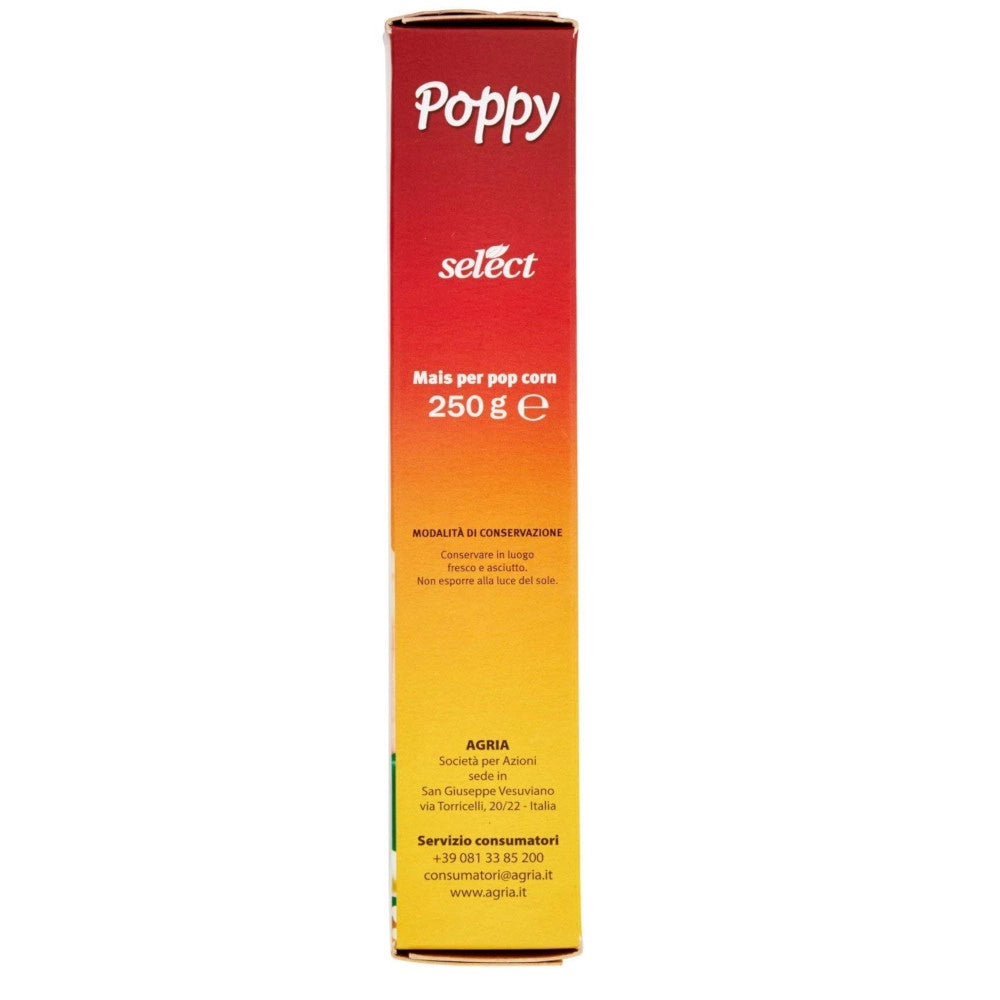 Multipack da 18 poppy mais selezionato per pop corn confezioni da 250 grammi ciascuna