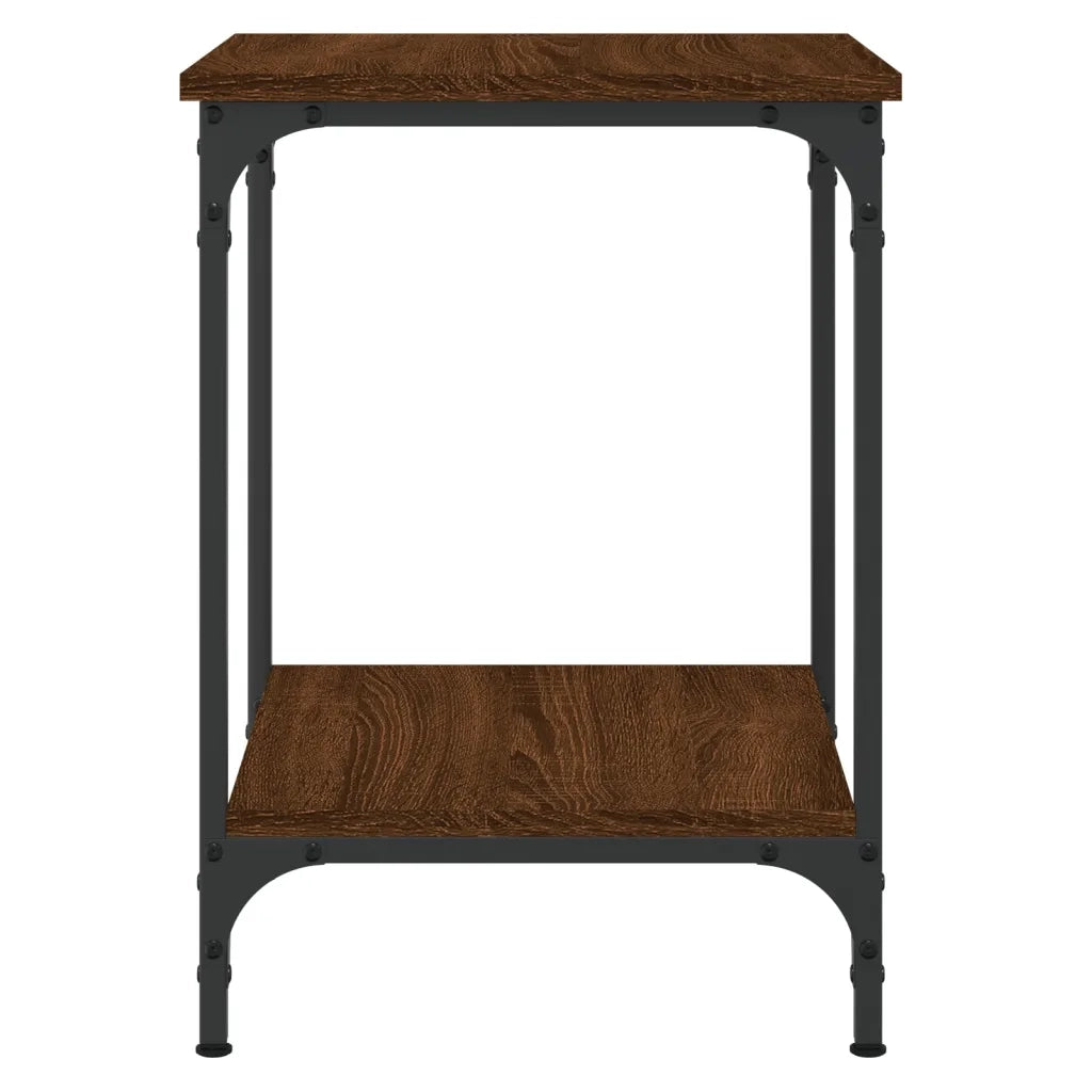 Tavolino da Salotto Rovere Marrone 40x40x55cm Legno Multistrato 832827