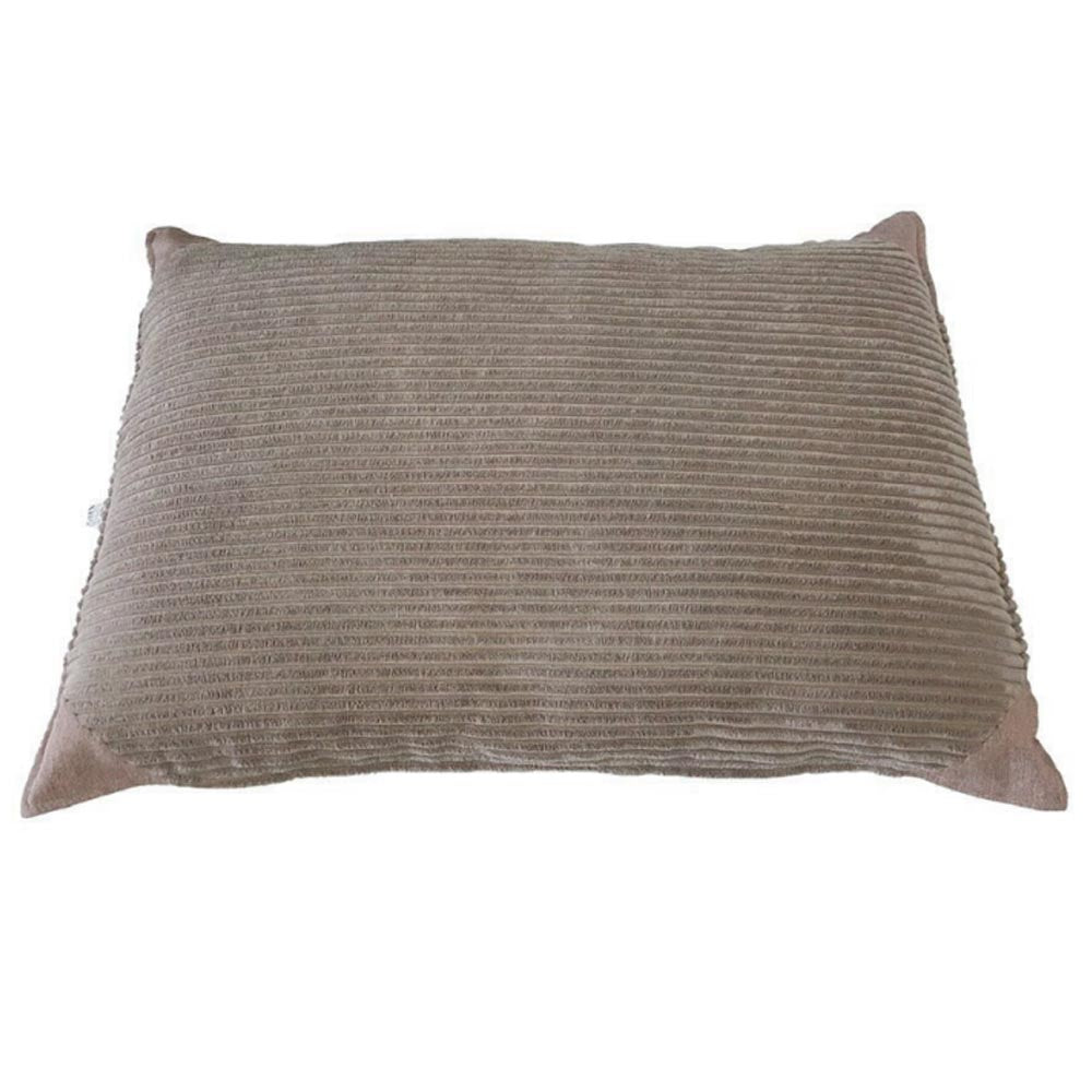 Cuscino sfoderabile per cani elegance velluto nocciola 110 cm