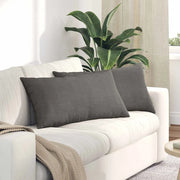 Cuscini da Divano 2 pz-Set di 2 Cuscini per Sofa Grigio chiaro 80 x 40 cm 276687
