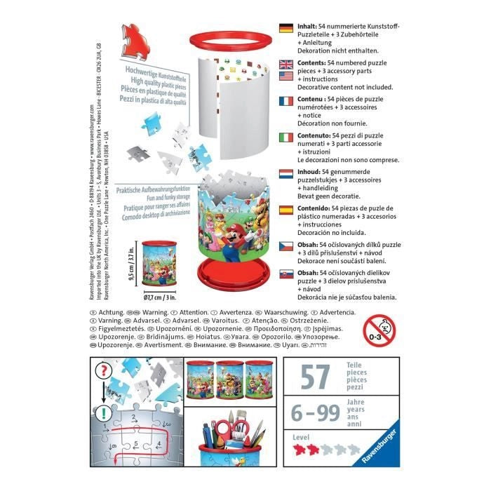 Portapenne puzzle 3D - Super Mario