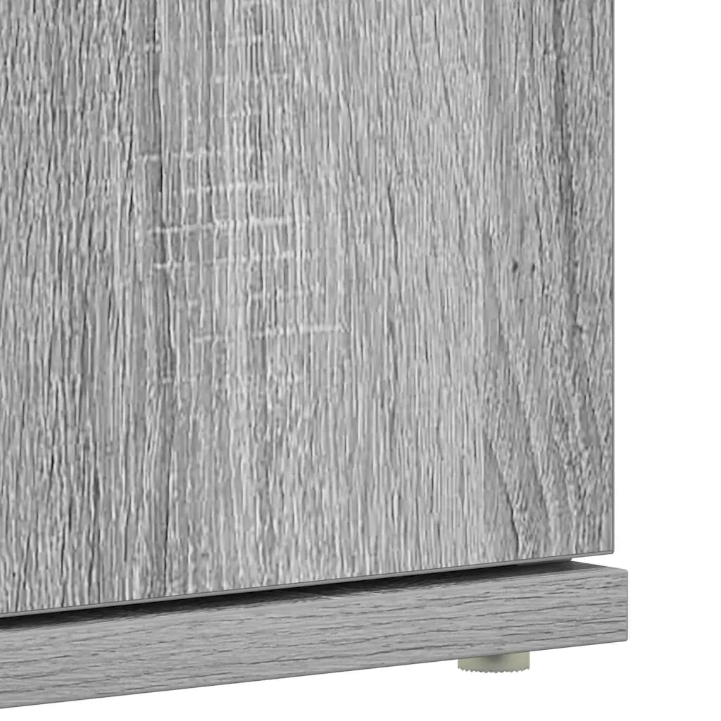 Mobile per scarpe con porta Grigio Sonoma 80 x 39 x 178 cm 3333871