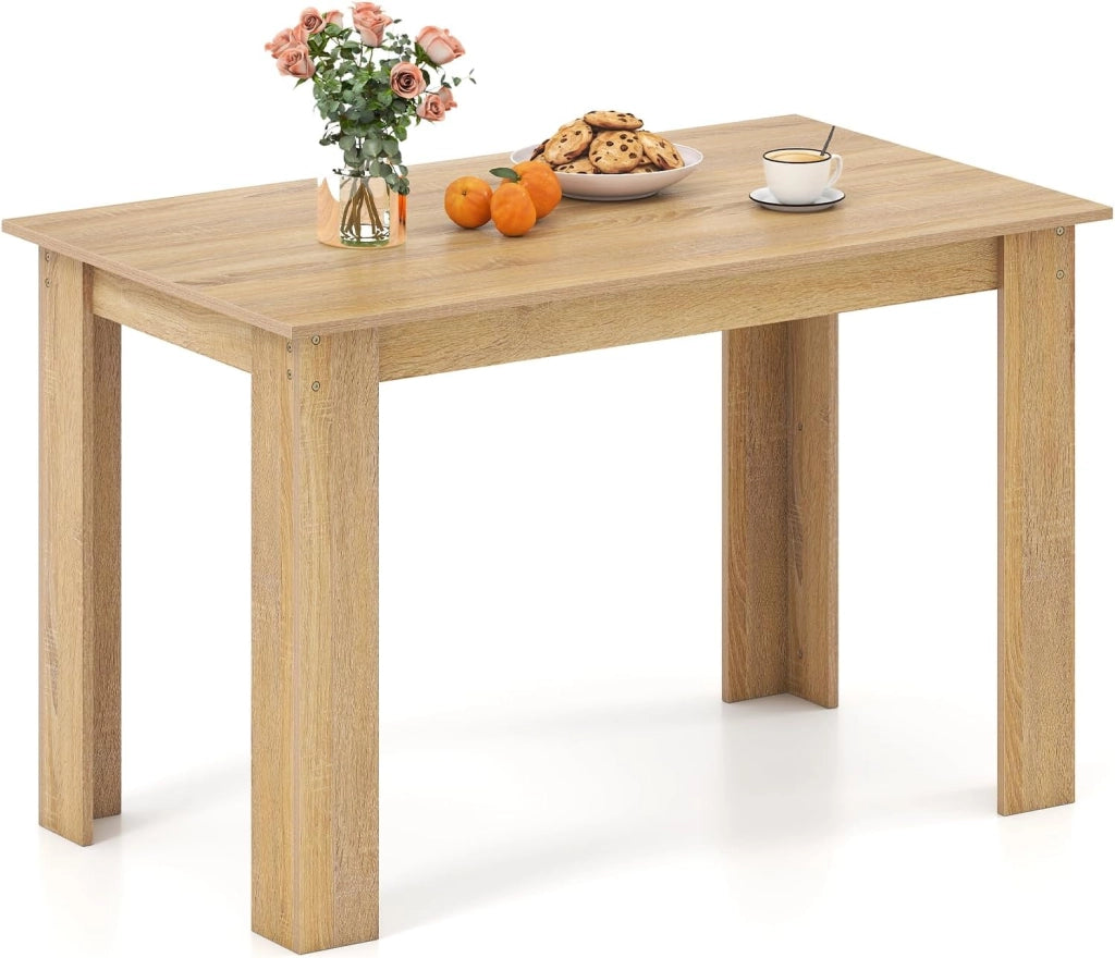 Tavolo da pranzo in legno, tavolo da cucina 120 x 70 cm, tavolo da pranzo rettangolare in legno, per 4-6 persone, tavolo da pranzo, tavolo da pranzo, scrivania, per sala da pranzo, cucina