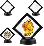 Supporto da 4 pezzi, telaio galleggiante, supporto per display, scatola di presentazione, telaio galleggiante, supporto per display, standard di presentazione, supporto per display con piede, anello, hanger, bracciale, gioielli (4)
