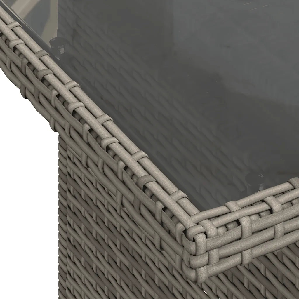 Set Divani da Giardino 8 pz con Cuscini Grigio in Polyrattan 3266411