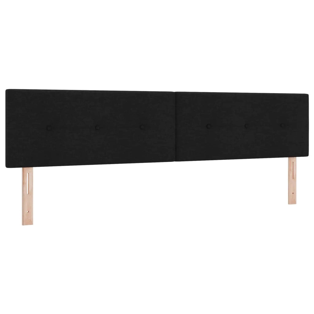 Letto box spring con materasso Nero 200 x 200 cm Tessuto 3451547