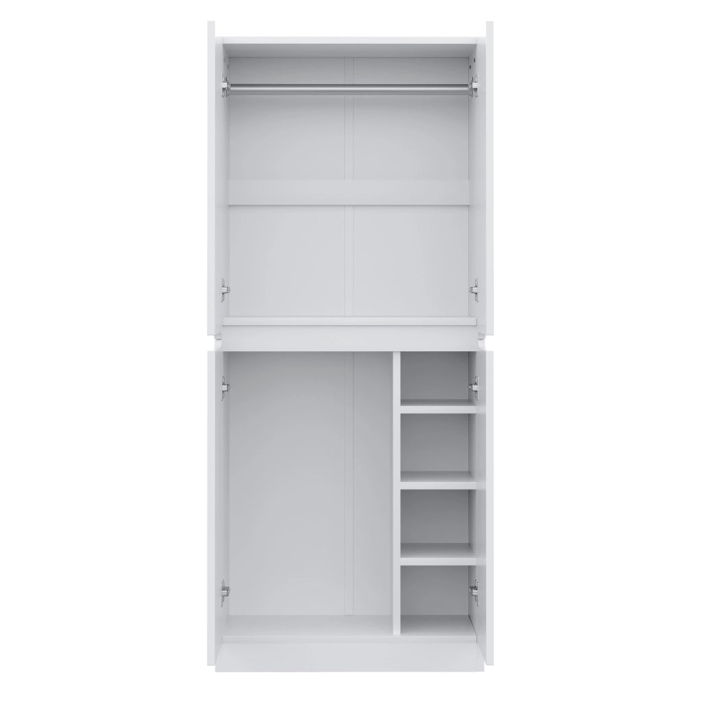 ARMADIO 70 x 40 x 170 cm a doppia porta, bianco, legno