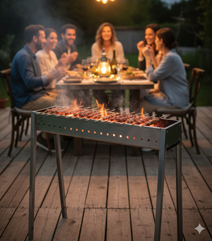 Cuoci Arrosticini a Carbone 78,5 cm Lisa Luxury Milano 80