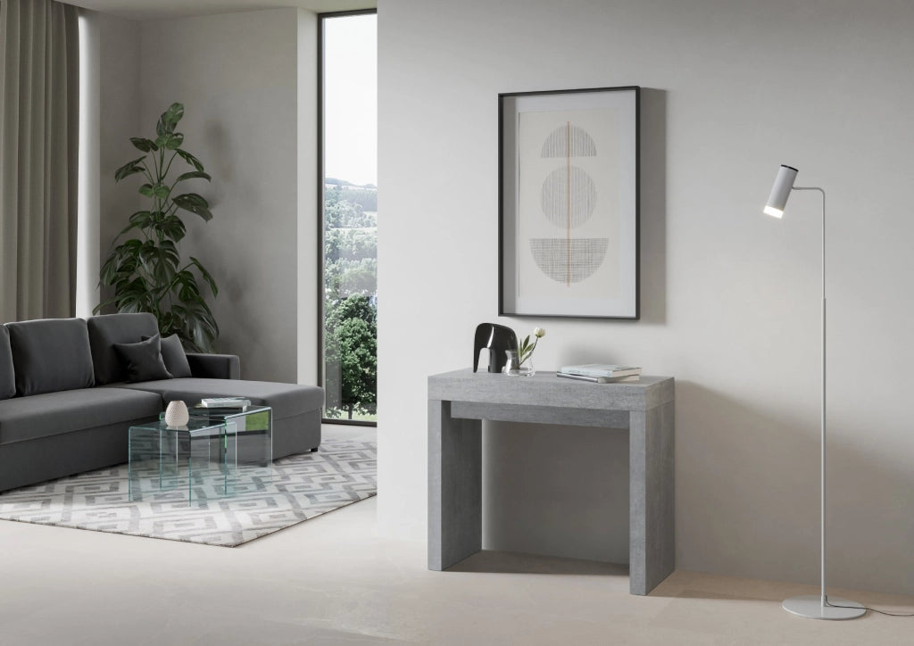 Consolle allungabile 90x40/300 cm Roxel Cemento