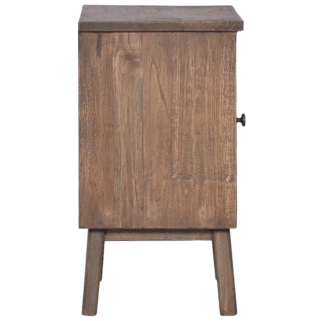 Comodino 40x30x53 cm in Legno Massello di Teak 288296