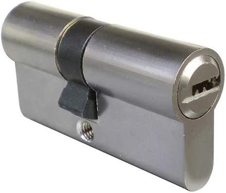Cilindro con chiave cantiere profilo europeo cromo satinato mm 40/50 serie 2306