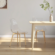 Sedie da Pranzo 2 pz Trasparenti in PET 338062