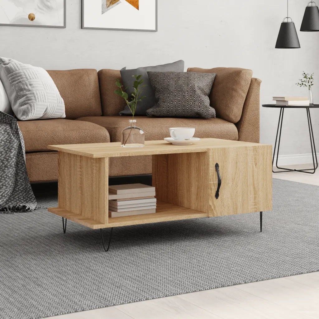 Tavolino da salotto | Tavolino da caff¨¨ | Tavolino da Soggiorno Rovere Sonoma 90x50x40 cm Legno Multistrato